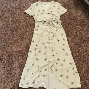 H&M Mid Legnth Floral Wrap Dress